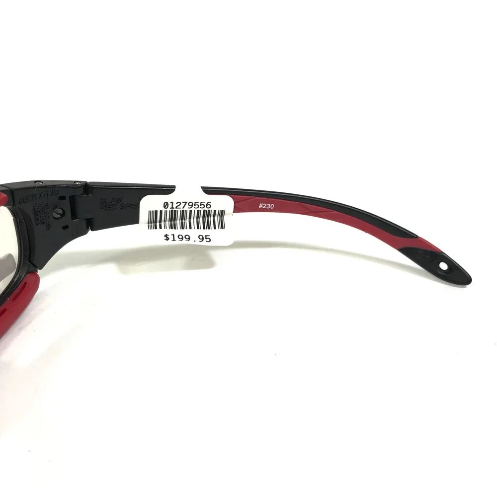 Rec Specs Kids Athletic Goggles Frames SLAM 230 Matte Black Red Wrap 49-17-135